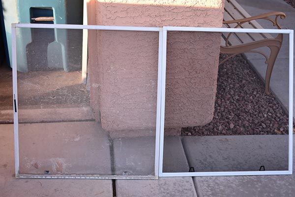 Window screen repair and replacement Las Vegas - new screen installation service